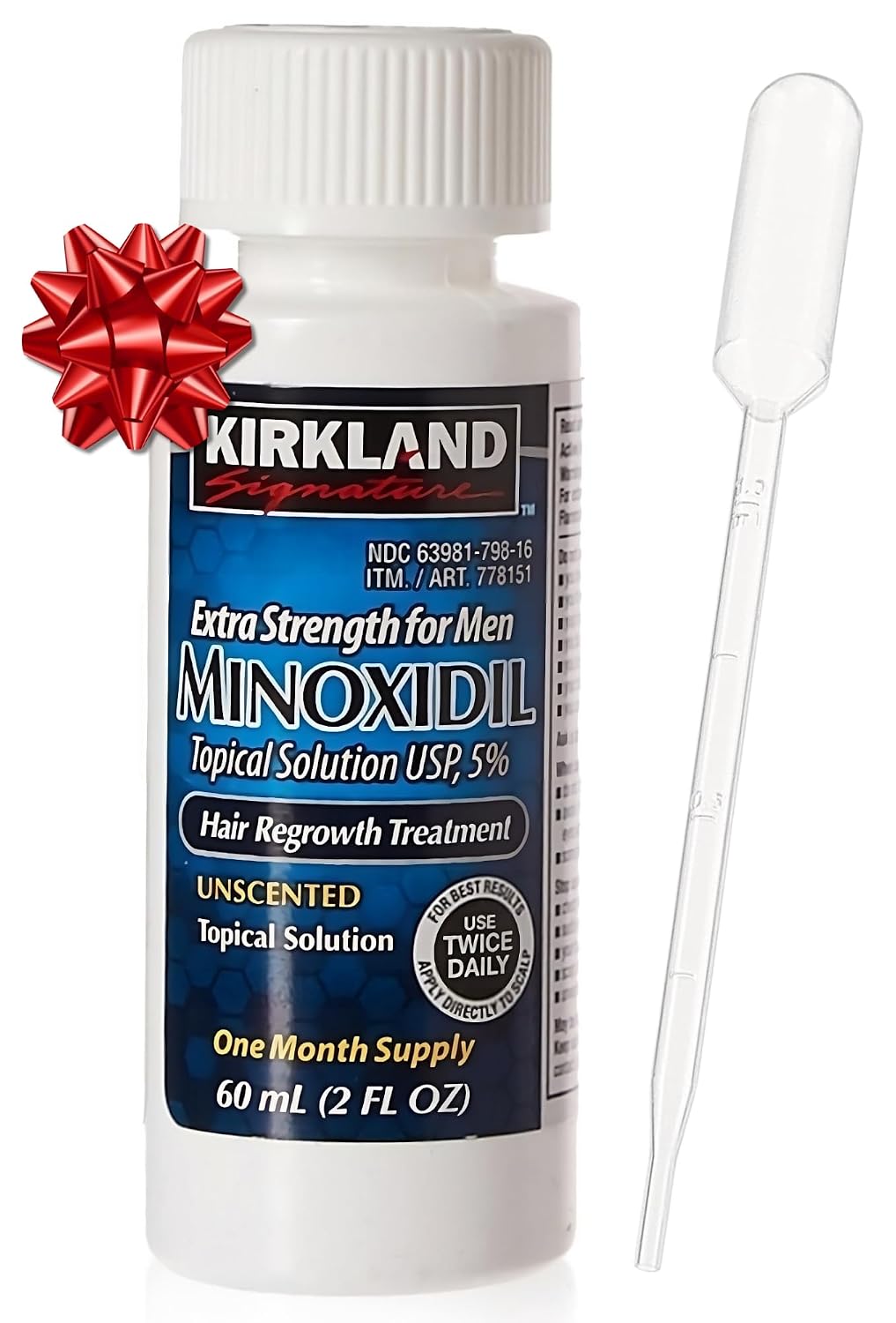 Kirkland Minoxidil, 1 Month Supply