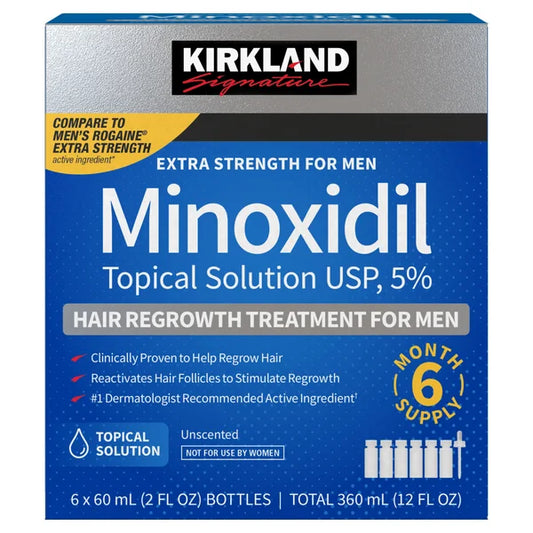 Kirkland Signature Minoxidil Liquid 6 Month Supply